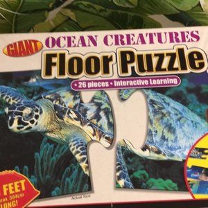 Giant Ocean Creatures Floor Puzzle - 26 Pieces - Interactive Learning